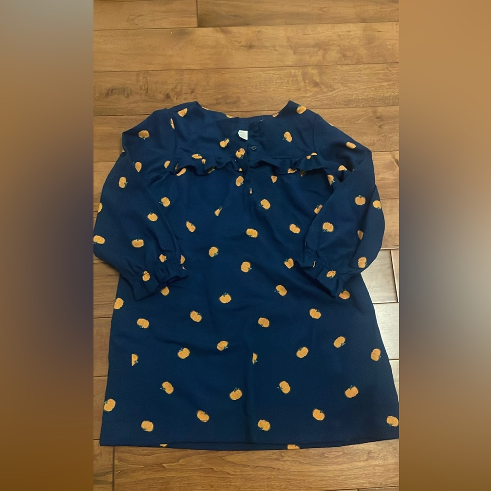 Girls Crew Cuts pumpkin dress. Perfect for Halloween and Thanksgiving!